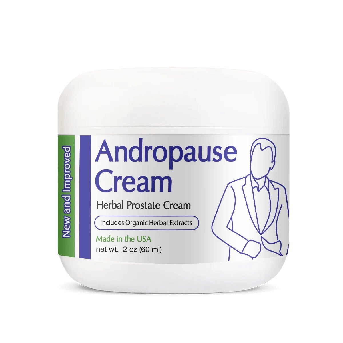 Andropause Cream 2oz Jar and Prostate Health Together Product